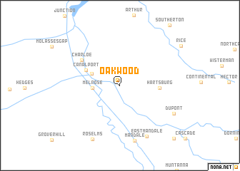 map of Oakwood