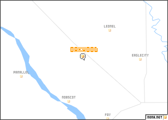map of Oakwood