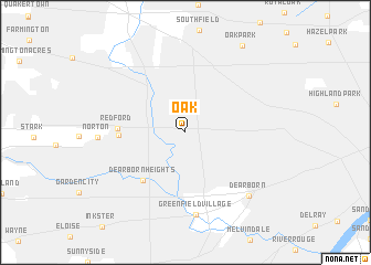 map of Oak