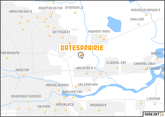 map of Oates Prairie