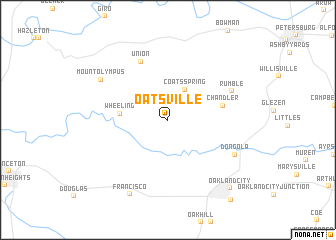 map of Oatsville