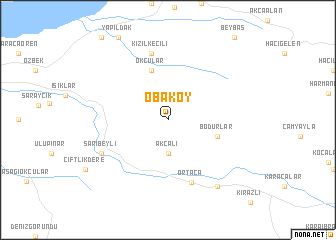 map of Obaköy
