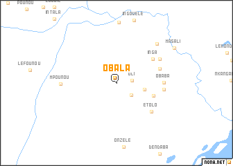 map of Obala