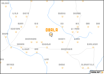 map of Obala