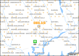 map of Obaldía