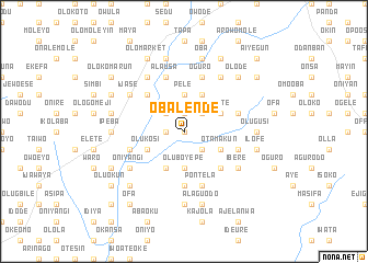 map of Obalende