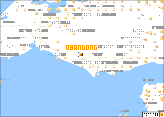 map of Oban-dong