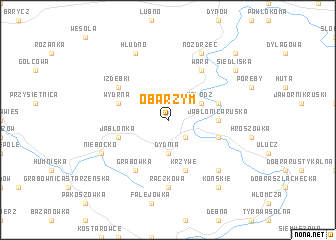 map of Obarzym