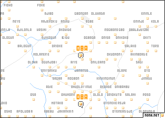 map of Oba