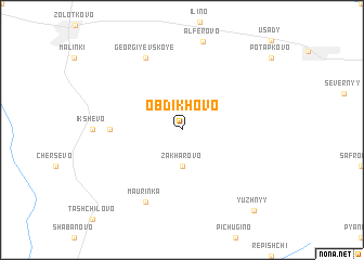 map of Obdikhovo