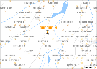 map of Obenheim