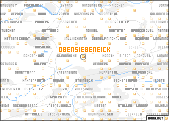 map of Obensiebeneick