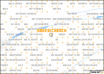 map of Oberaichbach