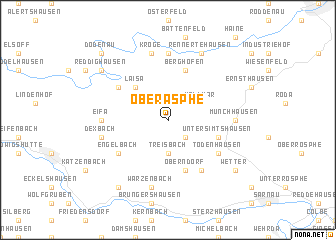 map of Oberasphe