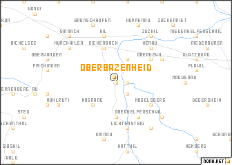 map of Ober-Bazenheid