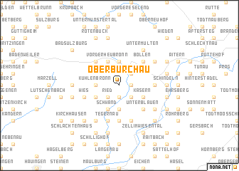 map of Ober-Bürchau
