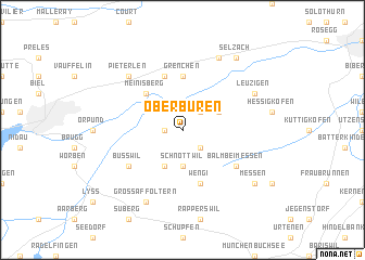 map of Oberbüren