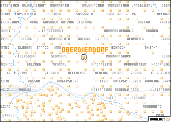 map of Oberdiendorf