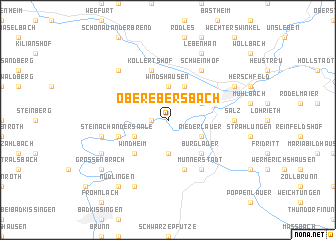 map of Oberebersbach