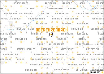 map of Oberehrenbach