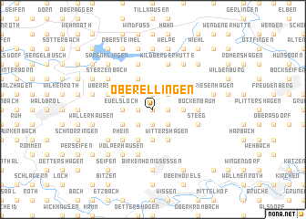 map of Oberellingen