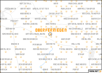 map of Oberferrieden