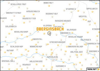 map of Oberginsbach