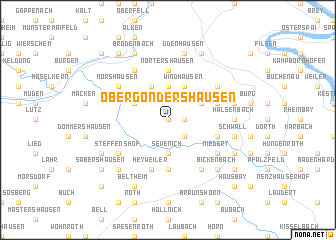 map of Obergondershausen