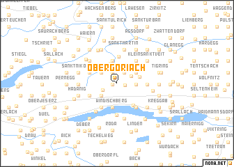 map of Obergöriach