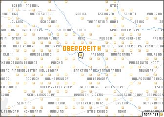 map of Obergreith