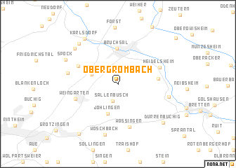 map of Obergrombach