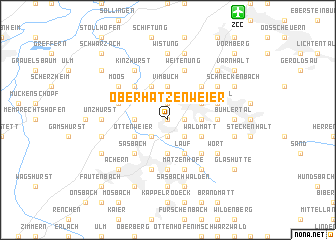 map of Oberhatzenweier