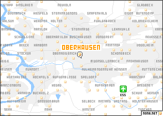 map of Oberhausen