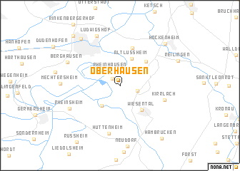 map of Oberhausen