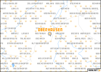 map of Oberhausen