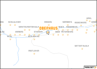 map of Oberhaus