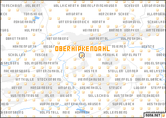 map of Ober Hipkendahl
