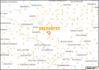 map of Oberhöfen