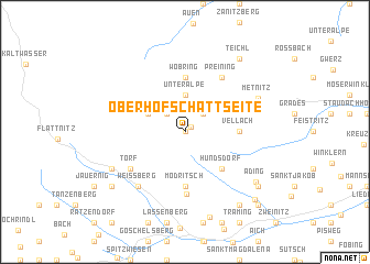 map of Oberhof-Schattseite