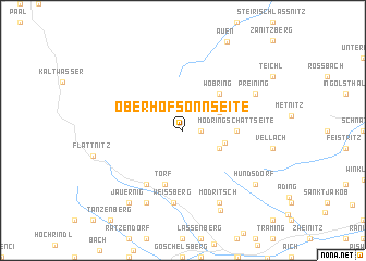 map of Oberhof-Sonnseite