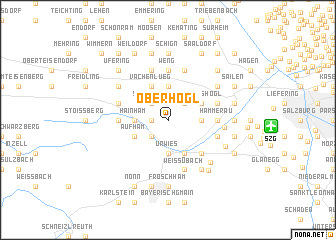 map of Oberhögl
