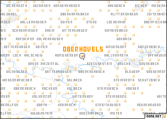 map of Oberhövels