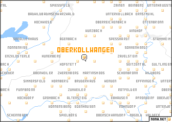 map of Oberkollwangen