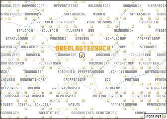 map of Oberlauterbach