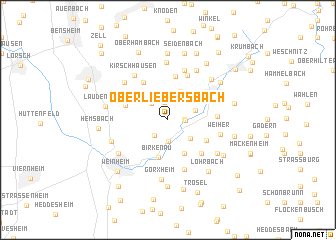 map of Ober Liebersbach