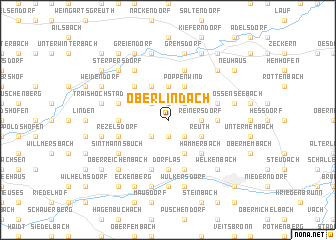 map of Oberlindach