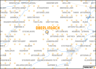 map of Oberlindach