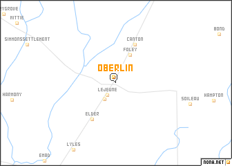 map of Oberlin