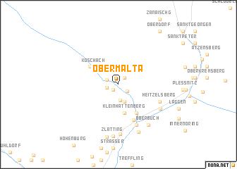 map of Obermalta