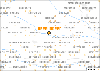 map of Obermodern